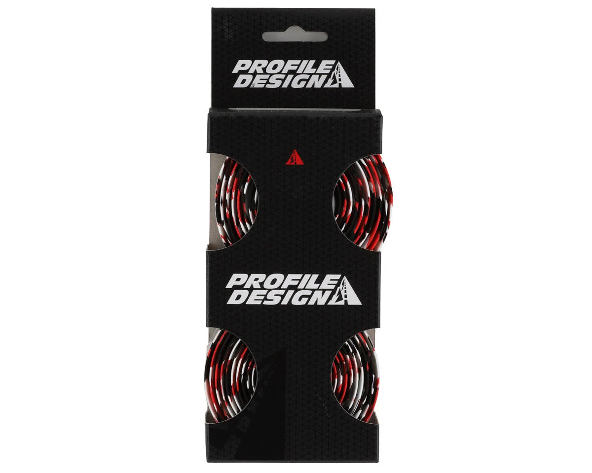 Profile Design Cork Handlebar Tape (Black/Red/White Splash) - view 2
